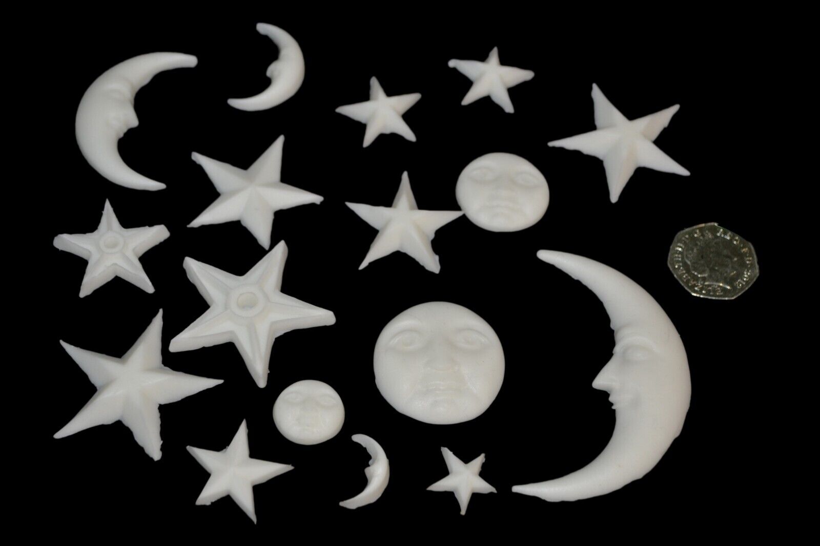 Moon and Stars Celestial Cake Topper -  UK