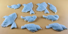 9 x Edible 3D 60mm Large Birds set icing toppers, cake cupcakes decorations T110