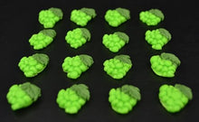 16 x Edible 3D green grapes grape fruit vegetables icing toppers, cake cupcakes decorations
