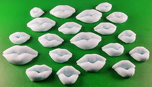 20 x Edible 3D 25mm Mixed Size Lips icing toppers, cake cupcakes decorations T050