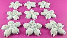 9 x Edible 3D 30mm Cherry Blossoms icing toppers, cake cupcakes decorations T053