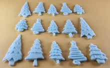 15 x Edible 3D 45mm Christmas Trees, icing toppers, cake cupcakes decorations T088