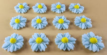 12 x Edible 3D 15mm Daisies Daisy flowers icing toppers, cake cupcakes T114