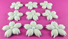 9 x Edible 3D 40mm Cherry Blossoms icing toppers, cake cupcakes decorations T051