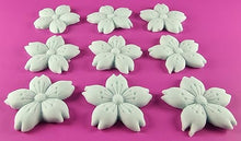 9 x Edible 3D 50mm Cherry Blossoms icing toppers, cake cupcakes decorations T052