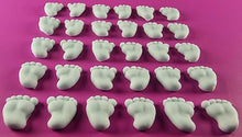 30 x Edible 3D 15mm Baby Feet icing toppers, cake cupcakes decorations T042