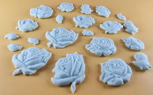 20 x Edible 3D 33mm Mixed Rose Set, icing toppers, cake cupcakes decorations T089