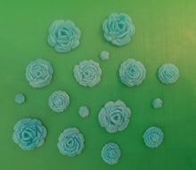 12 x Edible 3D sugar rose flower cupcake cake toppers, decorations, wedding