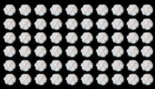 60 x Edible 3D 10mm daisy daisies flowers, cake, cupcake toppers decorations