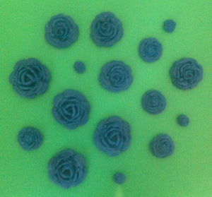 12 x Edible 3D sugar rose flower cupcake cake toppers, decorations, wedding