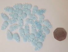 40 x Edible 3D baby Blue cupcake cake toppers decoration christening baby shower