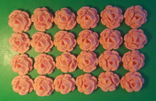 24 Edible 3D 30mm roses flowers cupcake cake toppers decorations many colours