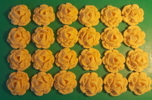 24 Edible 3D 30mm roses flowers cupcake cake toppers decorations many colours