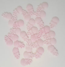 40 x Edible 3D baby Pink cupcake cake topper decorations christening baby shower