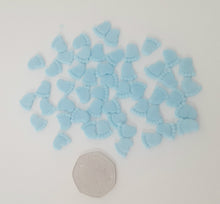 40 x Edible 3D baby Blue cupcake cake toppers decoration christening baby shower