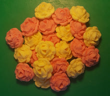 24 Edible 3D 30mm roses flowers cupcake cake toppers decorations many colours