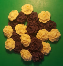 24 Edible 3D 30mm roses flowers cupcake cake toppers decorations many colours