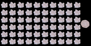 60 x Edible 3D flowers, cake, cupcake toppers, decorations, icing type two