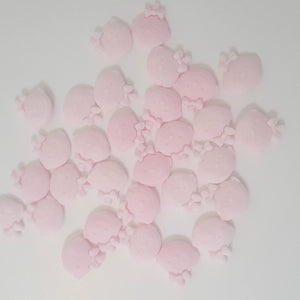 40 x Edible 3D baby Pink cupcake cake topper decorations christening baby shower