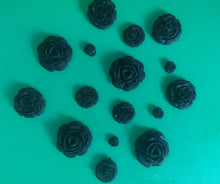 12 x Edible 3D sugar rose flower cupcake cake toppers, decorations, wedding