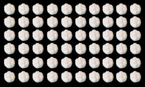 60 x Edible 3D 8mm daisy daisies flowers, cake, cupcake toppers decorations