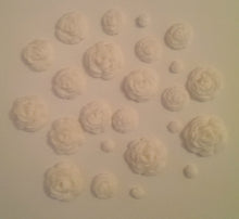 12 x Edible 3D sugar rose flower cupcake cake toppers, decorations, wedding