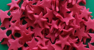 110 x Edible 3D 10mm stars cake cupcake toppers decorations weddings 50 colours