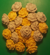 24 Edible 3D 30mm roses flowers cupcake cake toppers decorations many colours