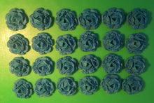 24 Edible 3D 30mm roses flowers cupcake cake toppers decorations many colours