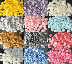 25g  3D, edible 10mm shimmer daisies flowers sprinkles, cupcake cake toppers