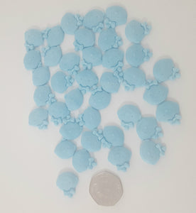 40 x Edible 3D baby Blue cupcake cake toppers decoration christening baby shower