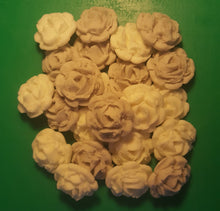 24 Edible 3D 30mm roses flowers cupcake cake toppers decorations many colours