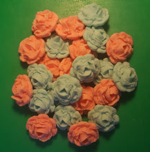 24 Edible 3D 30mm roses flowers cupcake cake toppers decorations many colours