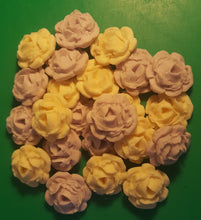 24 Edible 3D 30mm roses flowers cupcake cake toppers decorations many colours