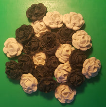 24 Edible 3D 30mm roses flowers cupcake cake toppers decorations many colours