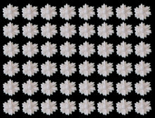 48 x Edible 3D 15mm daisy daisies flowers, cake, cupcake toppers decorations