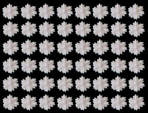 48 x Edible 3D 15mm daisy daisies flowers, cake, cupcake toppers decorations