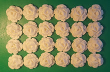 24 Edible 3D 30mm roses flowers cupcake cake toppers decorations many colours