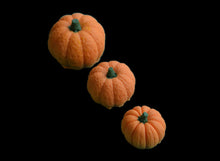 3 x Edible 3D Iced Halloween Mixed Sized Pumpkins Cupcake Toppers, Decorations Cake