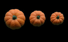 3 x Edible 3D Iced Halloween Mixed Sized Pumpkins Cupcake Toppers, Decorations Cake