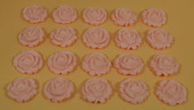 20 x Edible 3D 24mm medium roses flowers icing toppers, cake cupcakes decorations T002