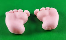18 x Edible 3D 30mm Baby Feet icing toppers, cake cupcakes decorations T041