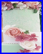 3 x Simply Heaven Edible Pre-Made Ready to Use Edible Cake Lace made from mat 35