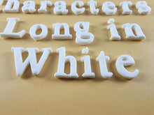 25 x Edible 3D Personalized Times New Roman Font, icing toppers, cake cupcakes decorations T083