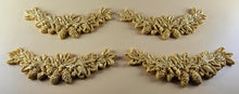 4 x Edible 3D 110mm Garlands, Christmas icing toppers, cake cupcakes decorations T097
