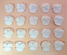 20 x Edible 3D 30mm violets violet flowers icing toppers, cake cupcakes decorations T003