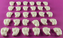 30 x Edible 3D 15mm Baby Feet icing toppers, cake cupcakes decorations T042