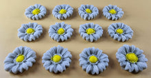 12 x Edible 3D 22mm flowers icing toppers, cake cupcakes decorations T104
