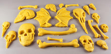 20 x Edible 3D 50mm Skull and Bones set icing toppers, cake cupcakes decorations T057
