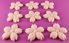 9 x Edible 3D 30mm Cherry Blossoms icing toppers, cake cupcakes decorations T053
